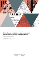 Annuaire des consistoires et communautés israélites de la France, Algérie et Tunisie