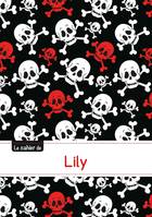 Le carnet de Lily - Blanc, 96p, A5 - Têtes de mort