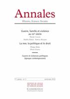 Annales. Histoire Sciences Sociales, n°2/2022