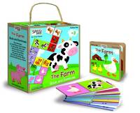 Concentration game and book - the farm