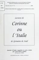 Lectures de Corinne ou l'Italie de Germaine de Staël, Journée d'étude