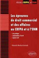 Les épreuves de droit commercial et des affaires au CRFPA et à l'ENM. Cas pratique, commentaire d'arrêt, exposé oral