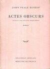 Actes obscurs