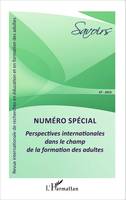 Perspectives internationales dans le champ de la formation des adultes, Numéro spécial