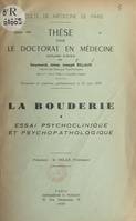 La bouderie, Essai psychologique et psychopathologique