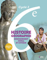 Histoire-Géographie-EMC 6e, Manuel élève- Grand format