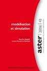 Aster, n° 043/2007, Modélisation et simulation
