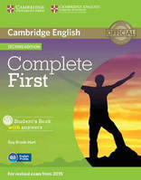 Complete First Second Edition Student's Book with Answers with CD-Rom