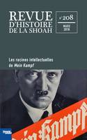Revue d'Histoire de la Shoah n° 208, Les racines intellectuelles de Mein Kampf