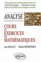 Cours et exercices de mathématiques., Tome cinquième, Analyse, Cours et exercices de mathématiques - Analyse - Tome 5 -  HEC voie économique - 2e année, classes préparatoires au haut enseignement commercial, voie économique-deuxième année, deuxième ann...