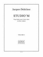 Studio'M Vol.2, Vingt études pour Caisse claire en deux volumes
