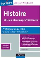 Histoire, Mise en situation professionnelle - Prof. des écoles - 2e - Epreuve orale d'admission 2014, Professeur des écoles - Nouveau concours