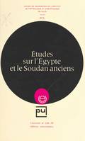Études sur l'Égypte et le Soudan anciens