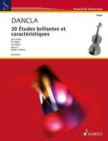 20 Études brillantes et caractéristiques, op. 73. violin.