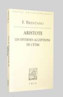 Aristote Les diverses acceptions de l'être