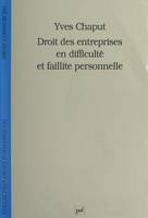 Droit des entreprises en difficulté et faillite personnelle