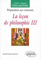 3, La leçon de philosophie, III