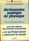 Dictionnaire pratique de physique