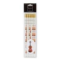 Pencil Set - Violin (6 Pack), coloured (6 pieces)