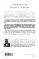 Les tribulations d'un étudiant africain à Paris, 2, Le rêve américain d'un enfant d'Afrique, Livre II d'une autobiographie en 6 volumes