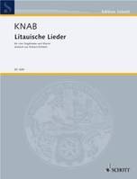Litauische Lieder, voice and piano.