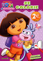 DORA L'EXPLORATRICE JE COLORIE AVEC DES STICKERS !