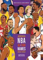 Agenda illustré NBA ALL STAR NAMES septembre 2024 - septembre 2025