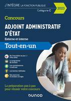 Concours Adjoint administratif d'Etat - 2023- Externe et interne, Tout-en-un