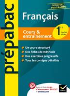 Français 1re - Prépabac Cours & entraînement, Cours, méthodes et exercices - Première