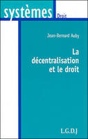 la décentralisation et le droit