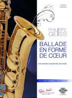 Ballade en forme de coeur, Saxophone soprano & piano