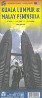 Kuala Lumpur and Malay Peninsula 1:10 000/1:730 000