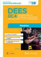 Domaine de compétences-DEES, 4, DEES - DC 4 Implication dans les dynamiques partenariales, institutionnelles et interinstitutionnelles - Modules, Diplôme d'État Éducateur spécialisé