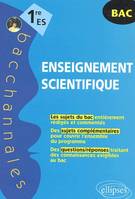 Enseignement scientifique 1ère ES