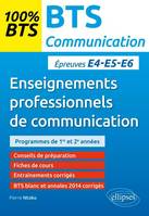 BTS Communication – Enseignements professionnels de communication - Epreuves écrite (E5/U5) et orales (E4/U4) et (E6/U6)