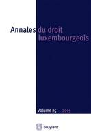 Annales du droit luxembourgeois 2015