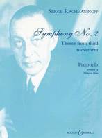 Symphony No. 2, Theme from third movement. piano.