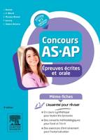 Concours AS/AP - Épreuves écrites et orale - Mémo-fiches, L'essentiel pour réviser