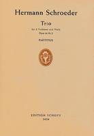 Trio, op. 14/2. 2 Violins and Viola. Partition d'étude.