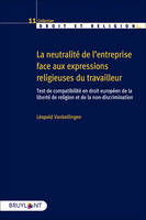 La neutralité de l'entreprise face aux expressions religieuses du travailleur