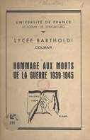 Hommage aux morts de la guerre 1939-1945