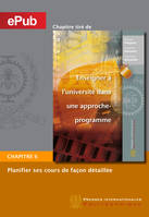 Planifier ses cours de façon détaillée (Chapitre), Un défi à relever