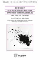 Le débat sur la fragmentation du droit international, Une analyse critique