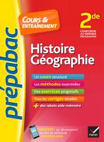 Histoire-Géographie 2de - Prépabac Cours & entraînement, cours, méthodes et exercices progressifs (seconde)