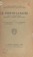 Le Four-de-la-Baume, Grotte préhistorique découverte à Brancion, Saône-et-Loire