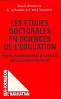 Les études doctorales en sciences de l'éducation, Pour un accompagnement personnalisé des mémoires et des thèses