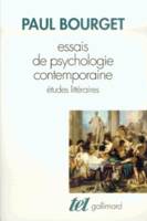 Essais de psychologie contemporaine, Études littéraires