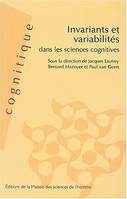 Invariants et variabilités dans les sciences cognitives