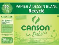 Pochette de 10 feuilles en papier recyclé 160g 24