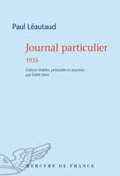 1935, Journal particulier 1935